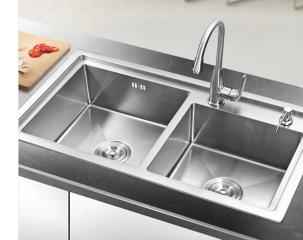 Stainless Steel Double Bowl Sink: Large Capacity, Easy to Deal With Washing Needs